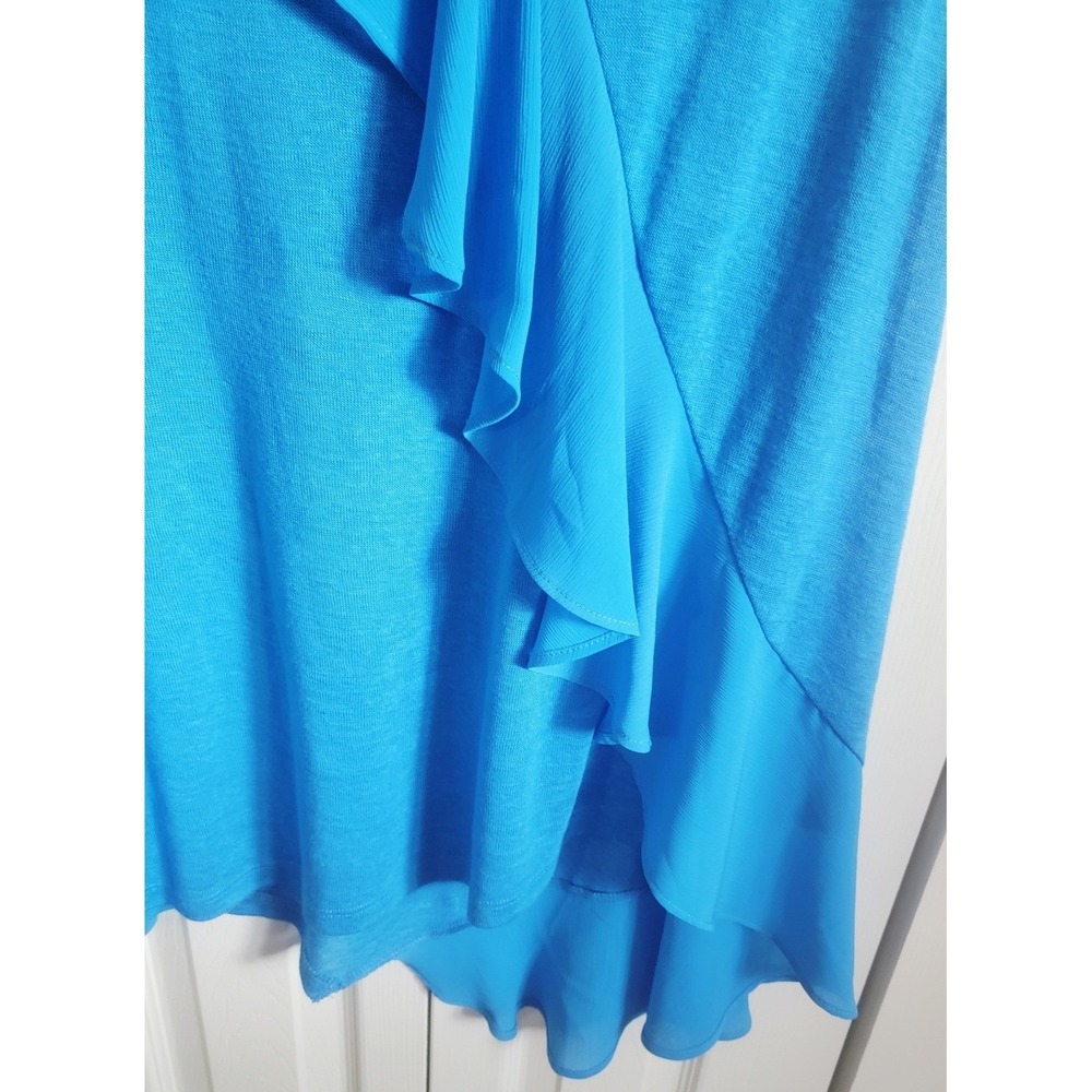 Avenue 18/20 Ruffle Tank Top 1X Sleeveless Casual Blouse Flirty NWT RV $49 - Picture 8 of 12